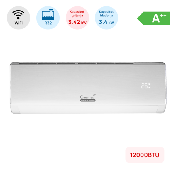 2025/07/12-IN51-WIFI_12149.png Klima-uređaj GREEN TECH - inverter, 12000 BTU, A++, Wi-Fi, R32
