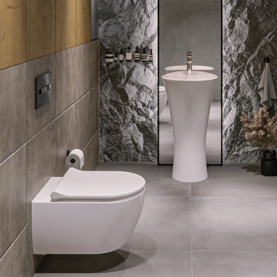 Školjka WC viseća rimless s funkcijom bidea bijela VENTURI VITA