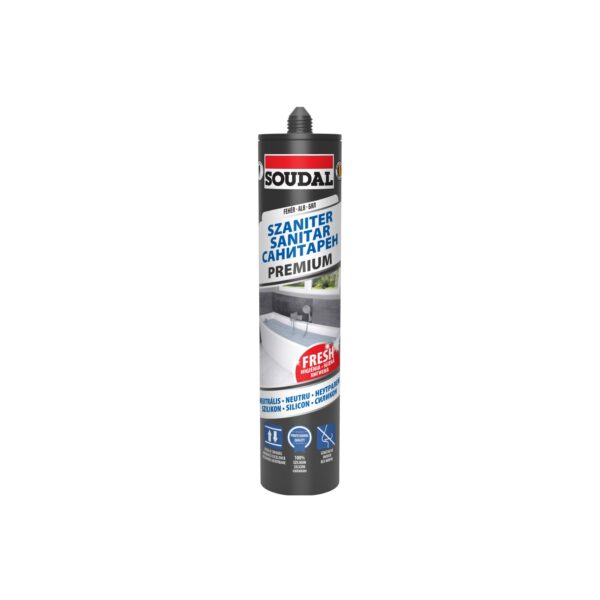 Silikon sanitarni SOUDAL Premium - bijeli